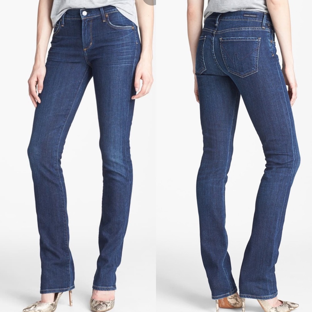 Citizens Of Humanity Dark Blue Straight Leg Jeans